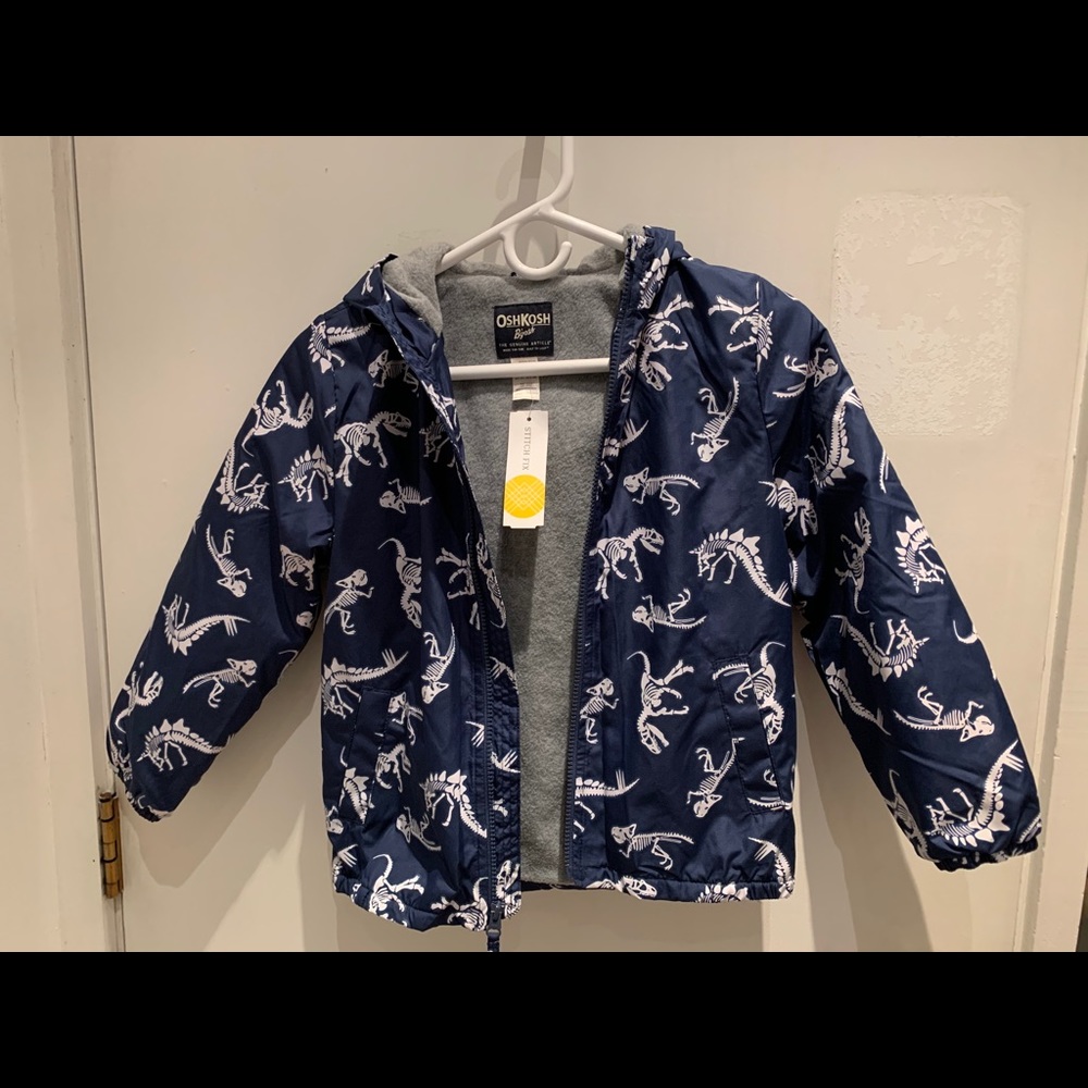 Osh Kosh boys Dino print windbreaker
